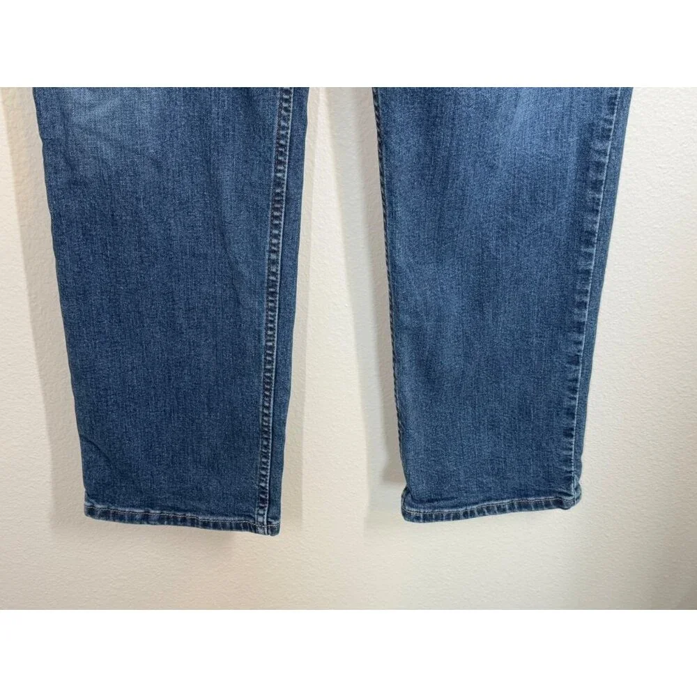 Abercrombie & Fitch 90s Straight Leg Ultra High Rise Jeans Sz 10 R 30 Blue Denim